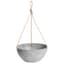 ArtStone 10" Napa Hanging Bowl with Rope Grey — thumbnail 2 of 2