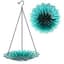 Natures Way 11in EcoCycle Hanging Birdbath Turquoise Dahlia — thumbnail 2 of 2