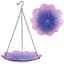 Natures Way 11in EcoCycle Hanging Birdbath Violet Begonia — thumbnail 2 of 2