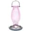 Perky Pet 16oz Cranberry Pink Glass Hobnail Vintage Hummingbird Feeder — thumbnail 2 of 2