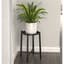 Panacea Folding 20" Single Folding Plant Stand with Metal Tray Matte Black — thumbnail 2 of 2