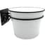 Panacea 8" Milkhouse Wall Mounted Planter with Mounting Plate White Enamelware Finish — thumbnail 2 of 2