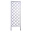 Panacea 72"H x 22"W Wood Diamond Framed Trellis White — thumbnail 2 of 2