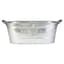 Panacea 16" Oval Washtub Planter Aged Galvanized — thumbnail 2 of 2