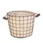 Panacea 10" Md Rust Woven Bushel Basket Burlap Liner — thumbnail 2 of 2