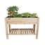 Panacea 47.5"x22"x33" Cedar Elevated Planter With Liner & Shelf — thumbnail 2 of 2