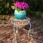 Panacea 11.5" H Plant Stand Distressed White — thumbnail 2 of 2