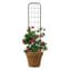Panacea 48" Rustic Woven Pot Trellis Rust — thumbnail 2 of 2