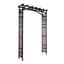 Panacea 78"H Mission Arbor With Lanterns Black — thumbnail 2 of 2