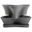 Bloem 16" Collins Planter Charcoal — thumbnail 2 of 2