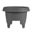 Bloem 12" Deck Rail Planter Charcoal — thumbnail 2 of 2