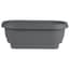 Bloem 24" Deck Rail Planter Charcoal — thumbnail 2 of 2