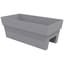 Bloem 24" Finley Deck Planter Cement — thumbnail 2 of 2