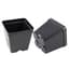 Grower Select 03.50 Square Ps Vacuum Formed Pot Black 684/CS — thumbnail 2 of 2