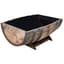 Real Wood 26"x35" Oak Barrel Garden Planter — thumbnail 2 of 2