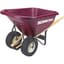 Scenic Road 8cu 2 Wheel w/ Turf Flat Free Wheelbarrow Maroon — thumbnail 2 of 2