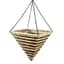 SuperMoss 14" Woven Stratton Wood Pyramid Hanging Basket — thumbnail 2 of 2