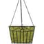 SuperMoss 12" Black Hammer London Square Hanging Basket — thumbnail 2 of 2