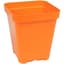 Sunpack 5" Heavy Duty Seed Starting Pot Square Orange — thumbnail 2 of 2