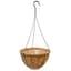 GROWER SELECT 12" HANGING BASKET HUNTER GREEN WIRE HANGER FLAT BOTTOM COCO LINER; TOP DIA 12IN X 6IN H 1.58 GAL /6L LIQUID VOLUME CAPACITY — thumbnail 2 of 2