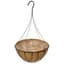 Grower Select 16" Hanging Basket Black 20" 4 Strand Wire Hanger  Flat Bottom Coco Liner ; 25/Cs 16in  X 8in 3.43 GAL / 13 liters  Liquid Volume Capacity — thumbnail 2 of 2