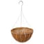 Grower Select 16" Hanging Basket White 20" 4 Strand Wire Hanger  Flat Bottom Coco Liner ; 25/Cs 16in  X 8in 3.43 GAL / 13 liters  Liquid Volume Capacity — thumbnail 2 of 2