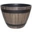 GROWER SELECT 18IN WINE BARREL KENTUCKY WALNUT W/BLACK BANDS 8/CS — thumbnail 2 of 2