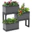 Southern Patio 22" Flex Garden & Storage Set Gray — thumbnail 2 of 2