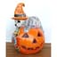 Talavera 14"H  x 12"W Pumpkin with Cat — thumbnail 2 of 2