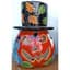 Talavera 15"H x 10"W Pumpkin with Hat — thumbnail 2 of 2
