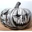 Talaveera 12" Haunted Pumpkin Black & White — thumbnail 2 of 2