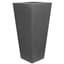 Tusco 26" Cosmo Tall Square Planter Slate — thumbnail 2 of 2