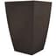 Tusco 23" Modern Tall Square Planter Espresso — thumbnail 2 of 2