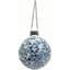 VCS 10" Blue Triangle & Square Glass Globe w/ Hanging Chain — thumbnail 2 of 2