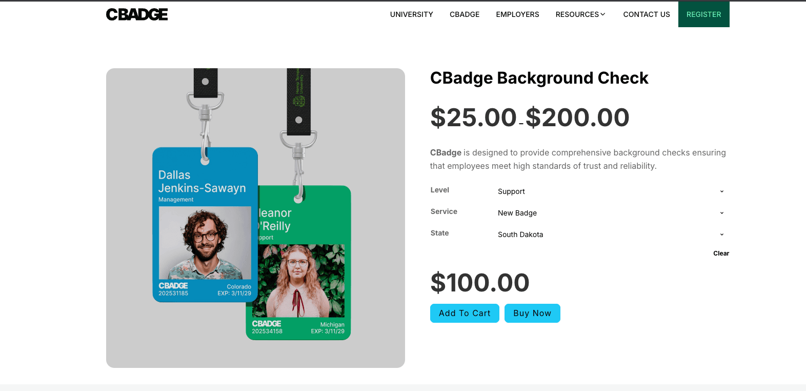 CBadge website