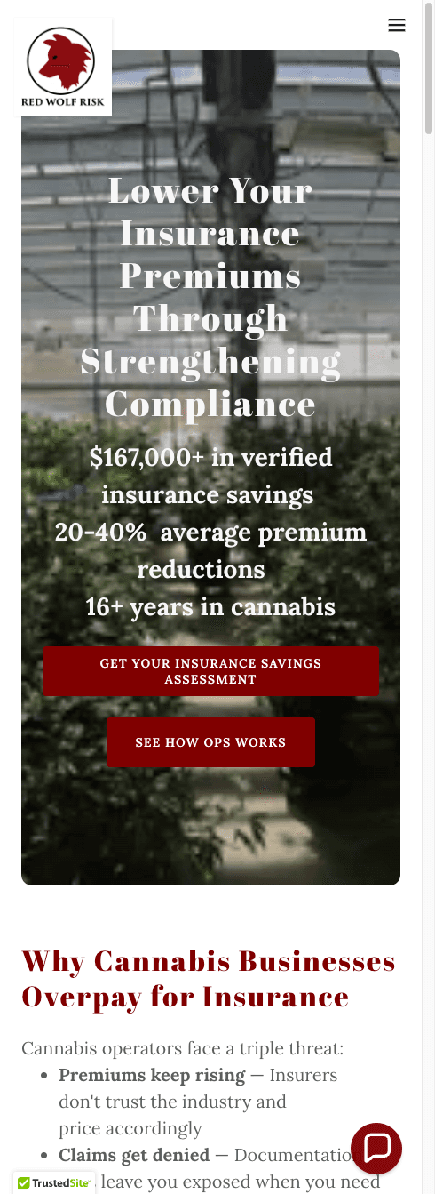 Red Wolf Risk website
