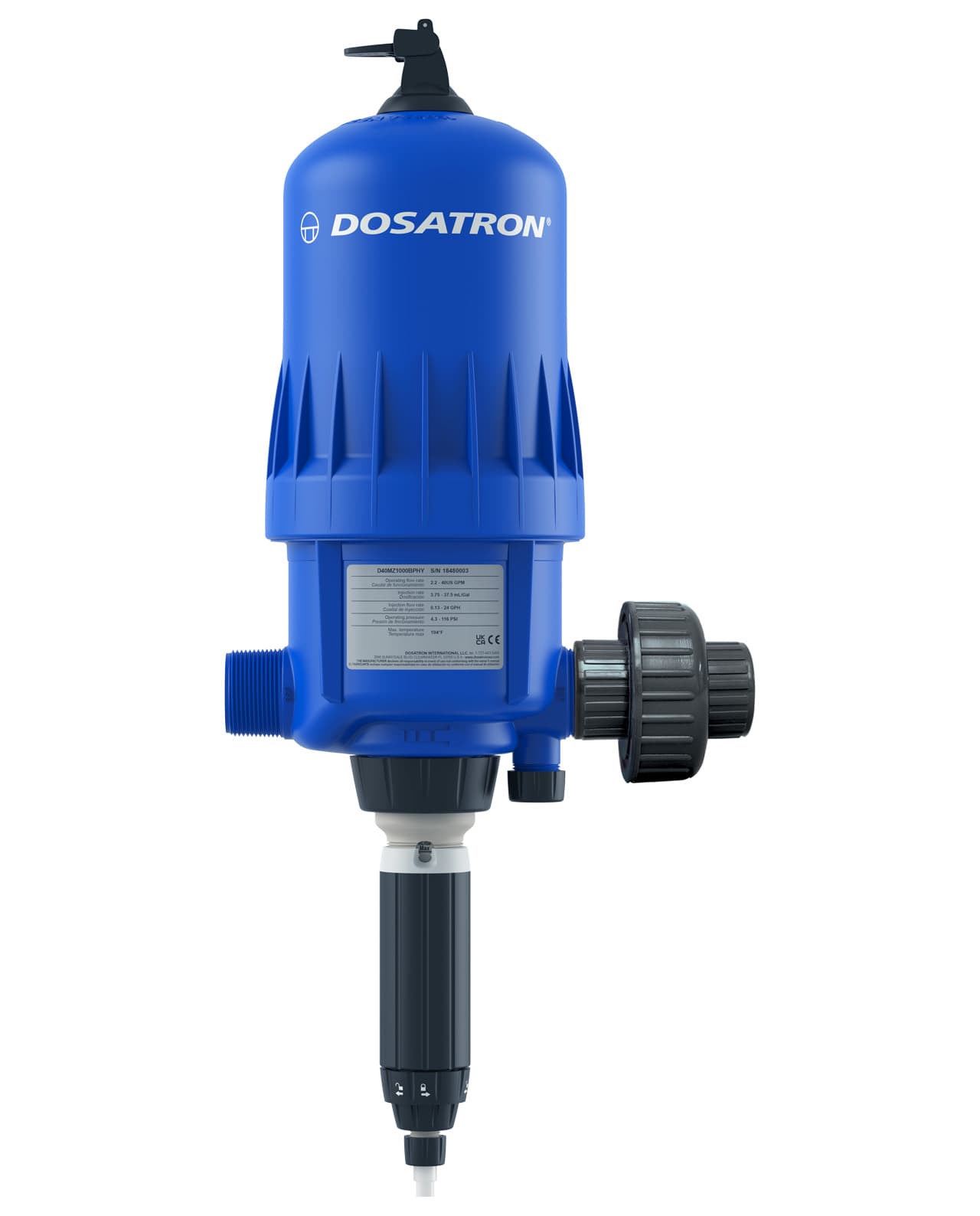 HiFlo Series - Dosatron Units (1 1/2") 3.75 to 37.5 mL (0.1 to 1%) — product photo