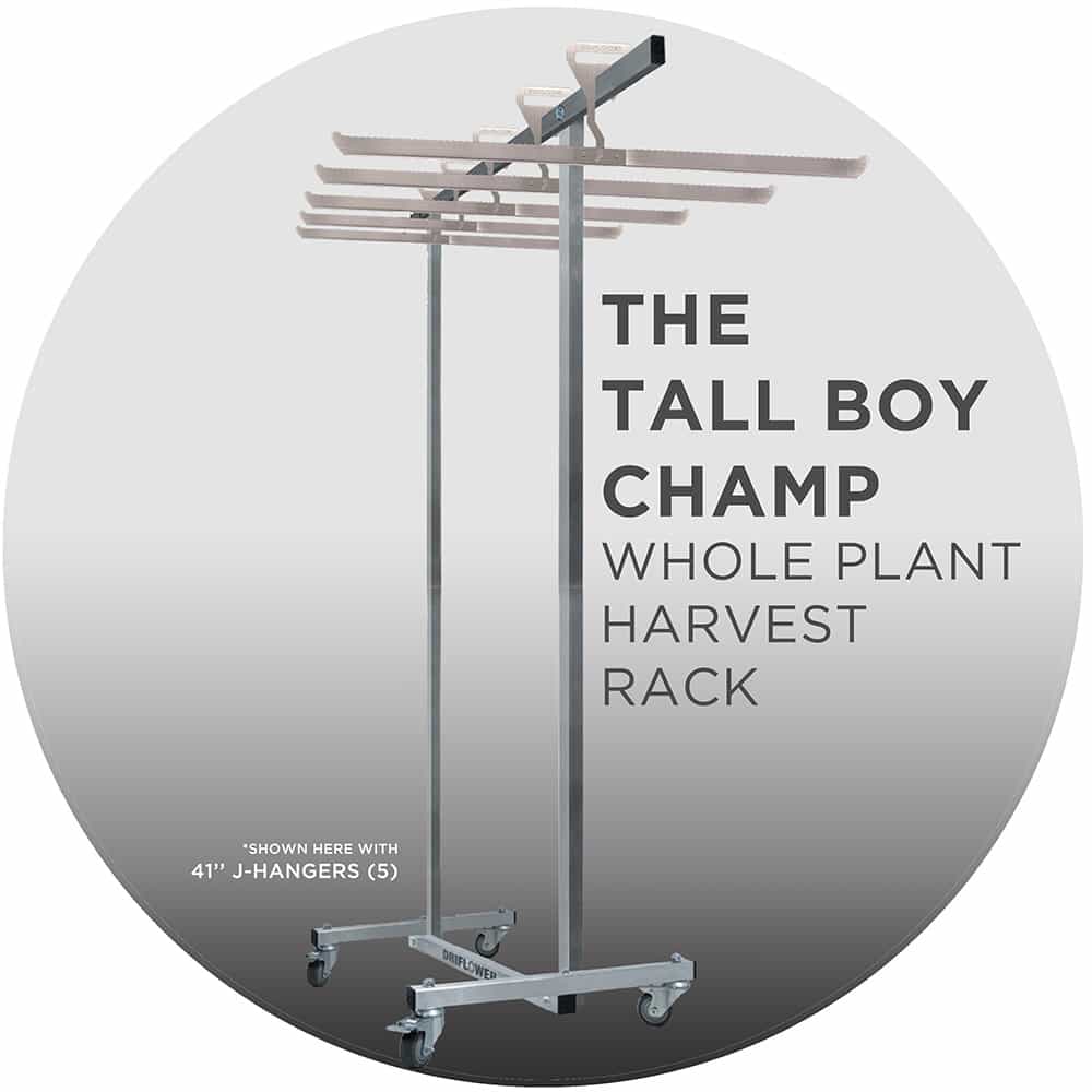 Rolling Tall Boy Champ with 41" J-Hangers (5)
