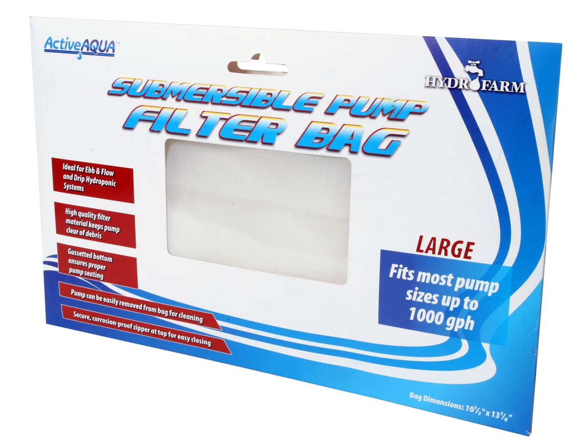 Active Aqua Submersible Pump Filter Bag, 10.5" x 13.125" — product photo