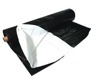 Black White Poly, 100' x 10', 5.5 mil — product photo