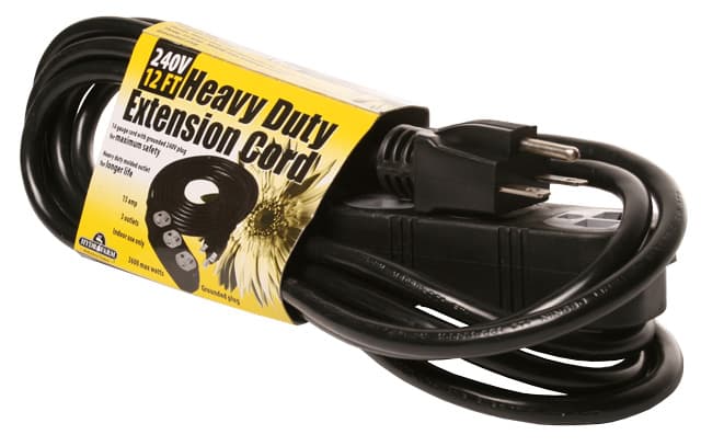 Heavy Duty Extension Cord, 240V, 12' — product photo