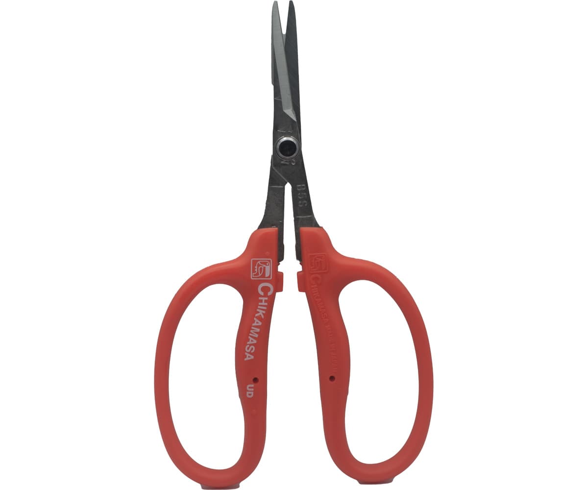 Chikamasa B500SLF Scissors, Slanted Blade, Fluorine/SS/EL — product photo