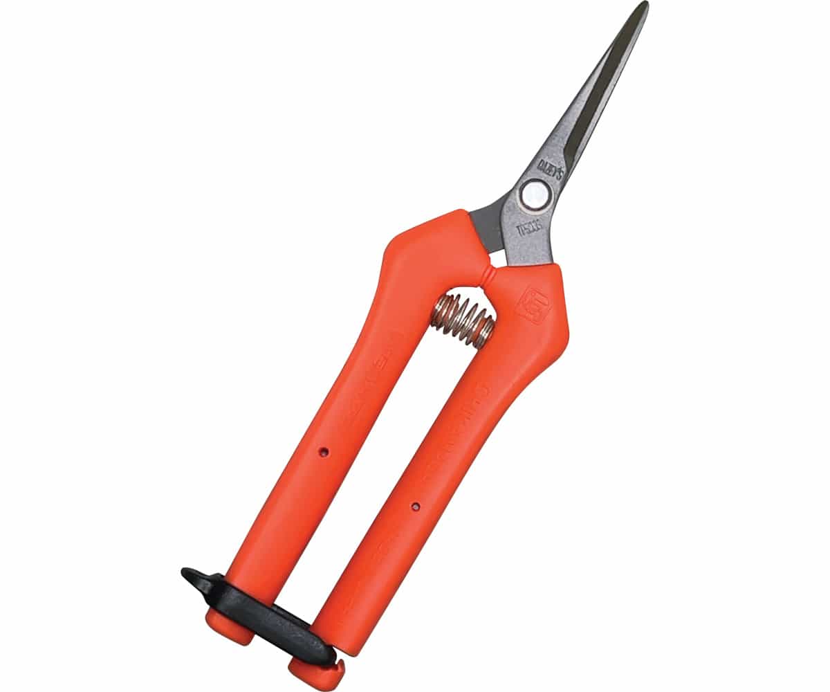 Chikamasa TP500SRF Spring-loaded Curved Pruners, Flourine *