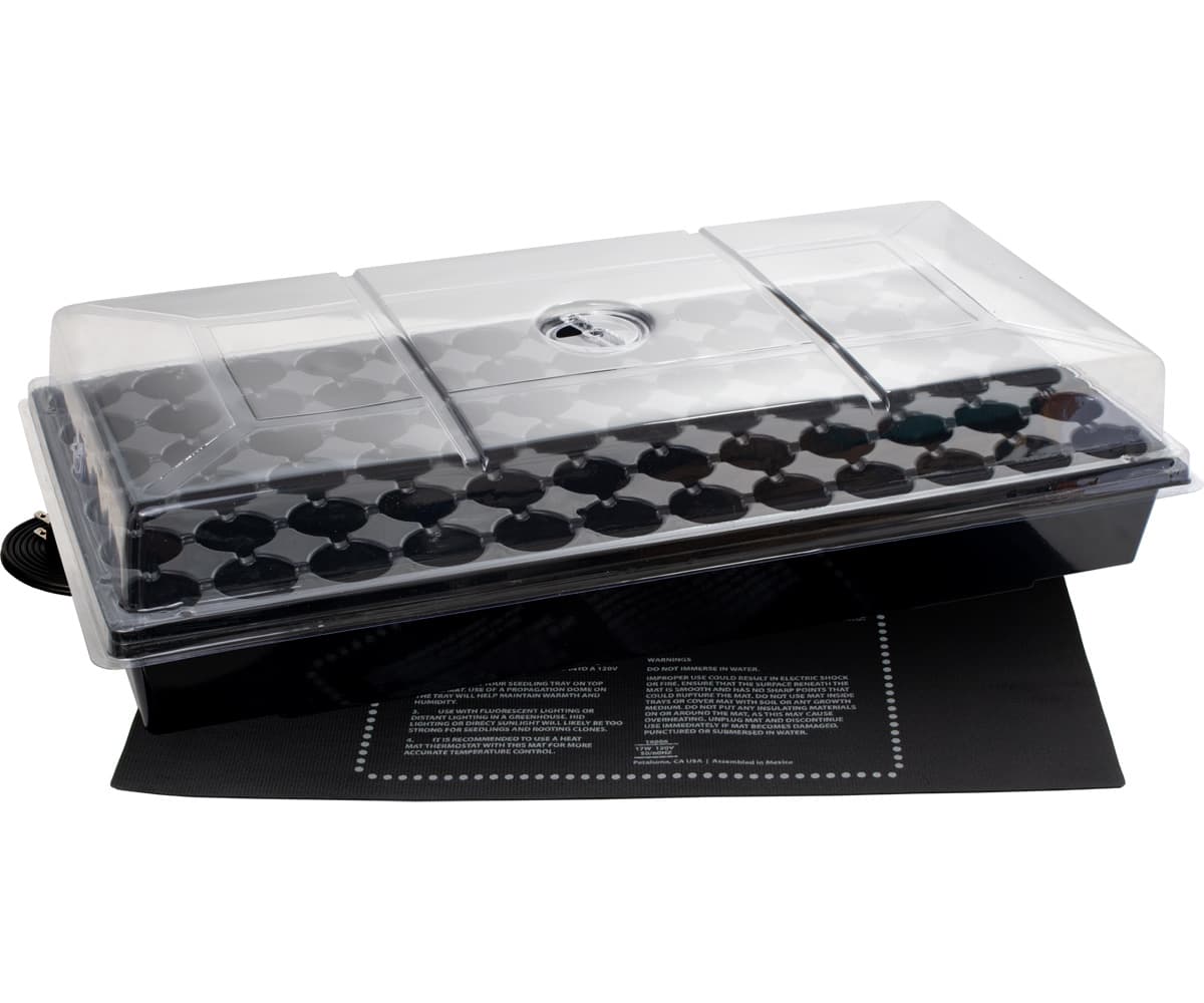 Jump Start Germination Station w/Heat Mat, Tray, 72-Cell Pack, 2" Dome — product photo