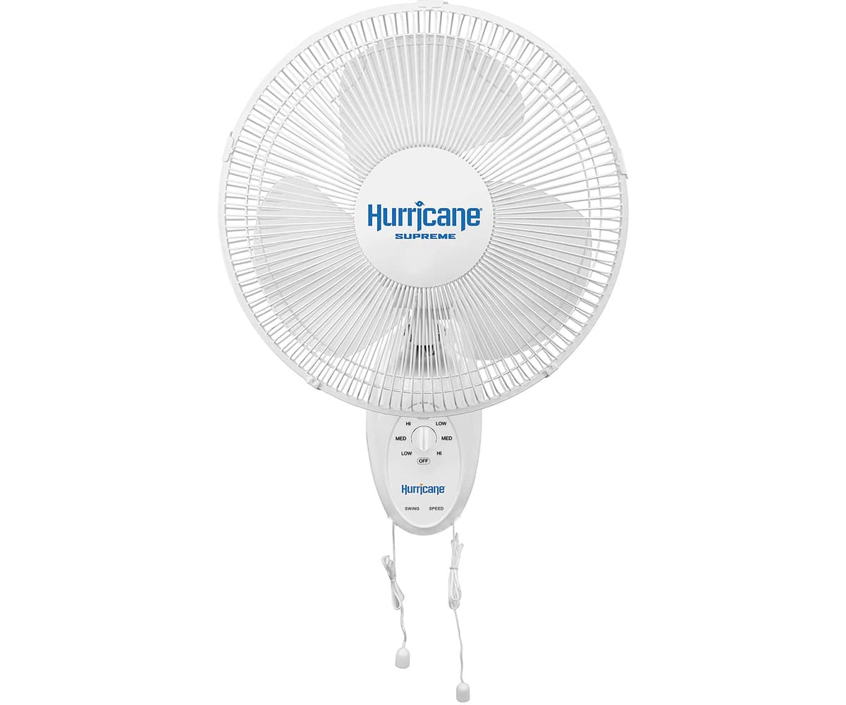 Hurricane Supreme Oscillating Wall Mount Fan 12" — product photo