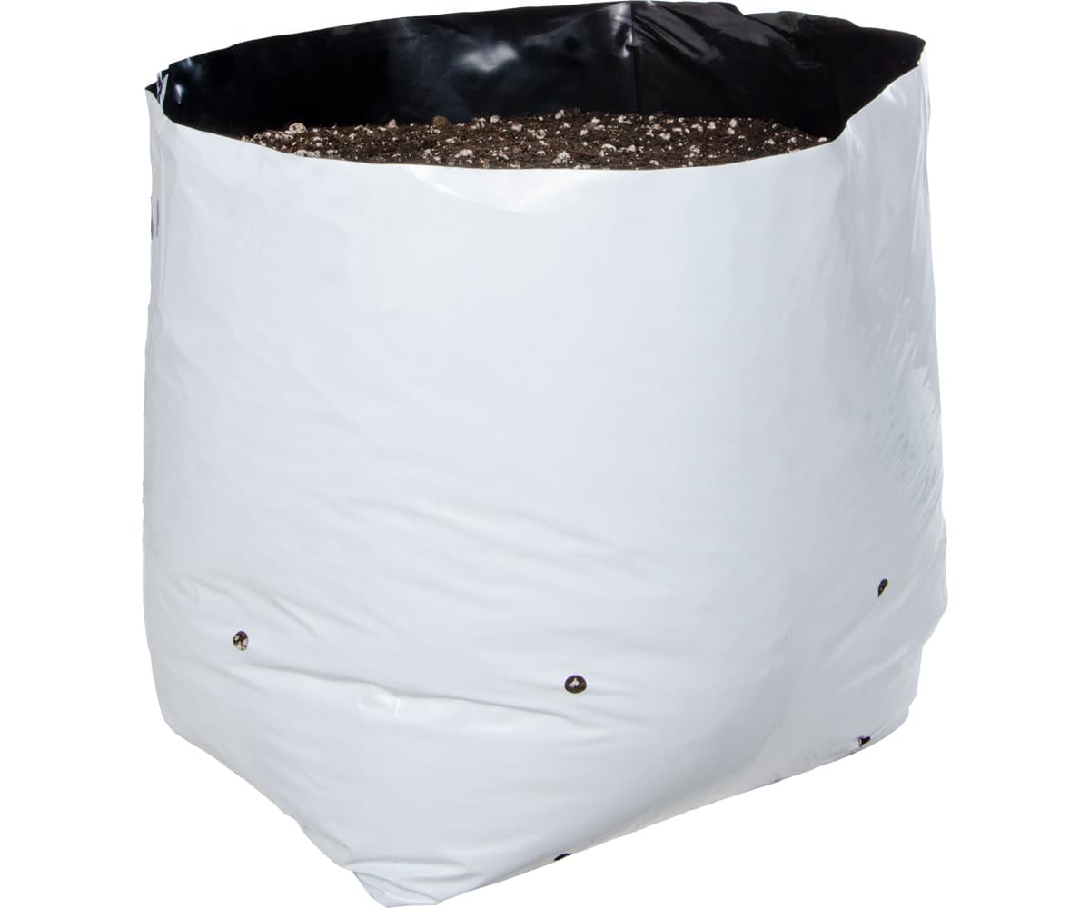 Hydrofarm Black & White Grow Bag, 10 gal (20 packs of 10) — product photo