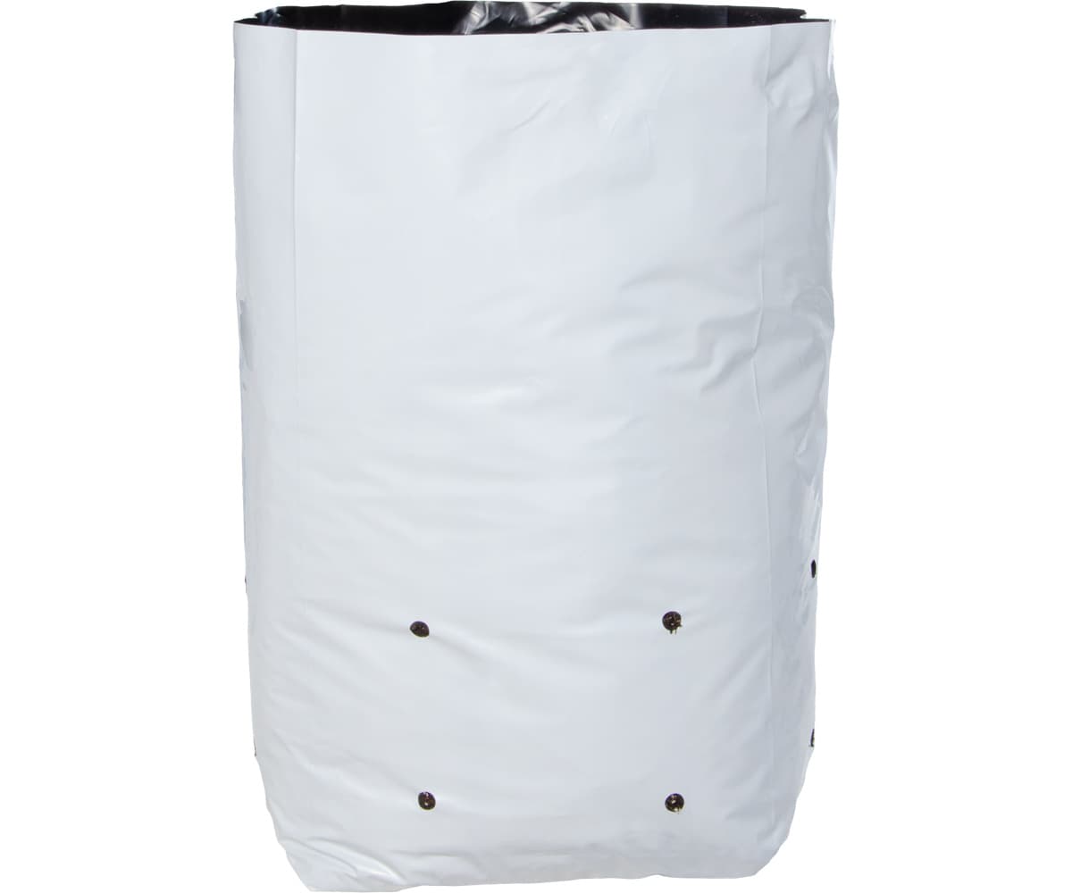 Hydrofarm Black & White Grow Bag, 7 gal (16 packs of 25) — product photo