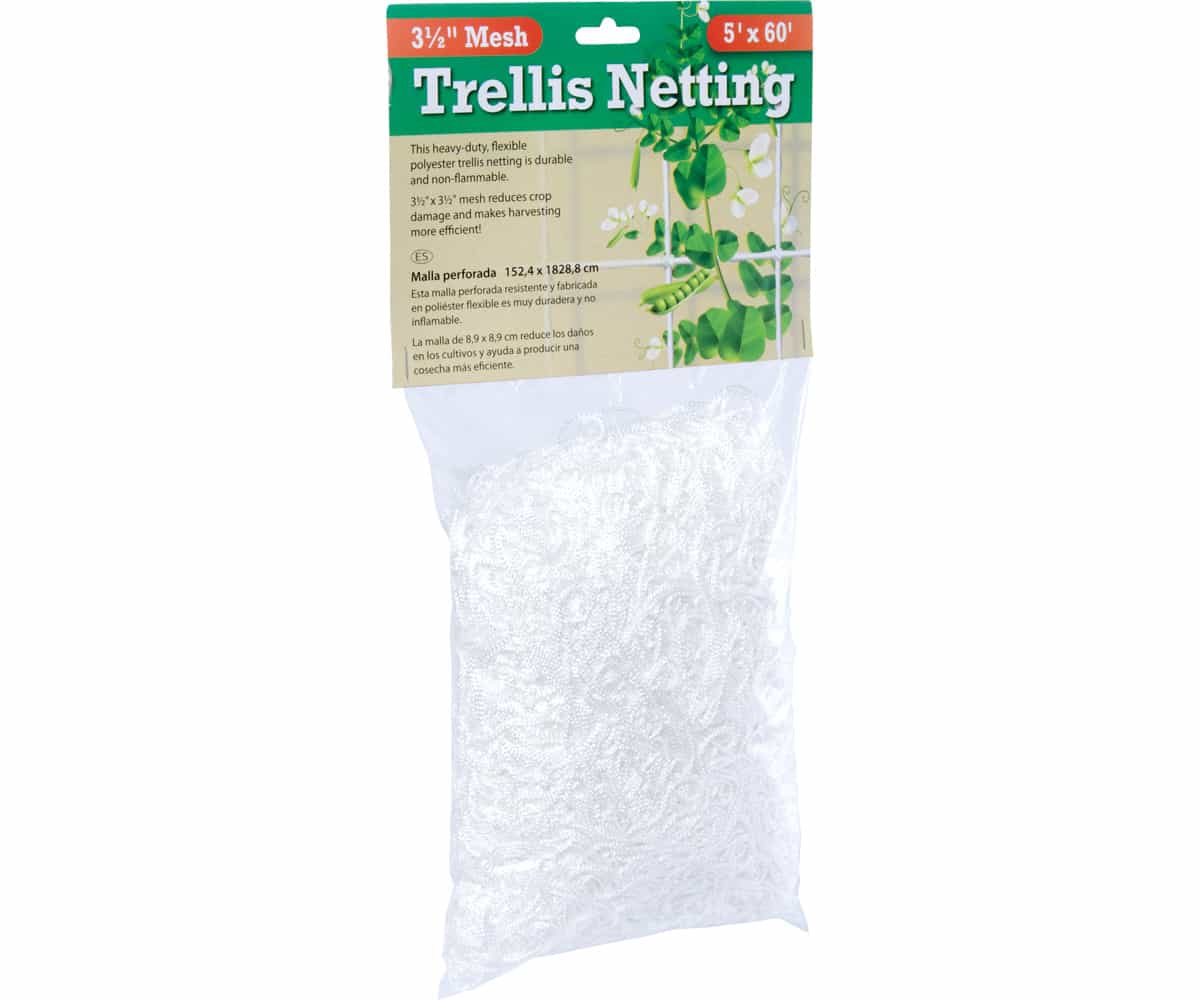 Trellis Netting, 5' x 60', 3.5" Mesh