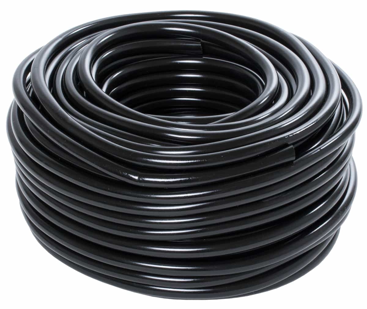 1/4" Black Tubing, 100' Roll