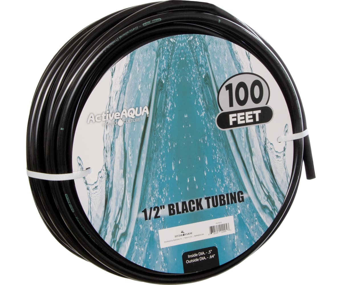 1/2" Black Tubing, 100' Roll — product photo